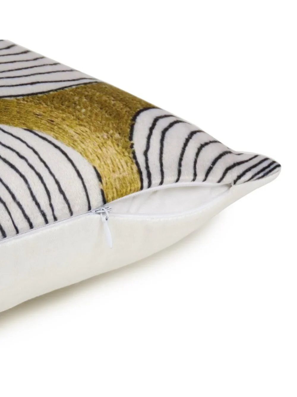 Oussum Accent Pillow Cover Cotton Abstract Cushion Cover Square Set of 2